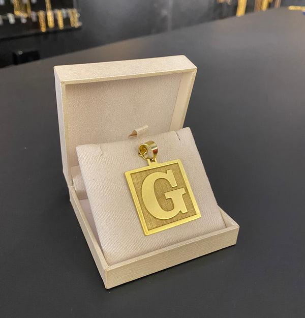 Pingente - Personalizado na chapa Letra G