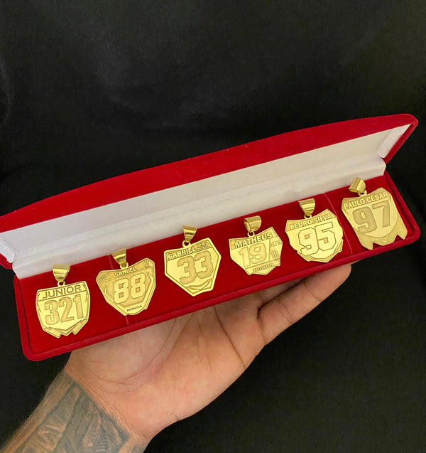 Pingente - Personalizado Namber Plate trilha